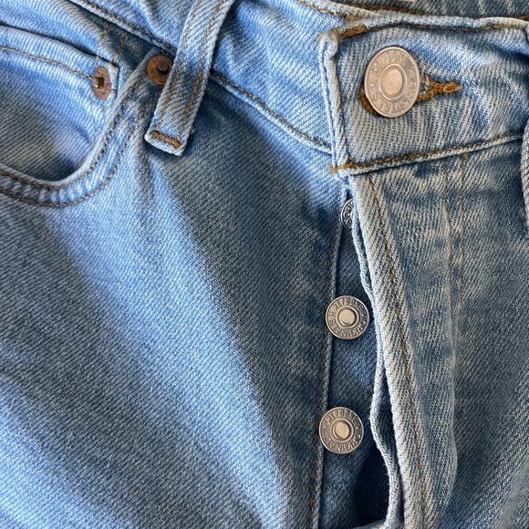 Re/Done 90’s High Rise Ankle Crop Denim - Picture 4 of 10